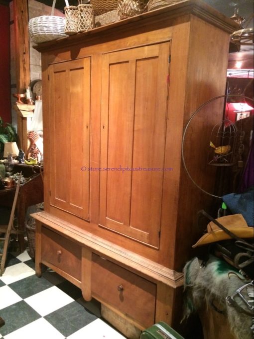 Antique Butternut Armoire